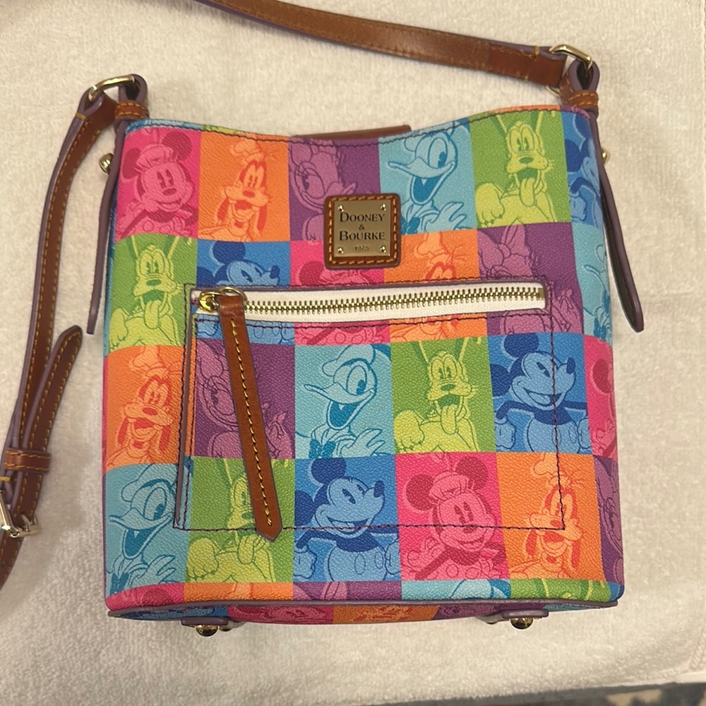 Dooney & Bourke Colorful Crossbody Bag with Leather Trim